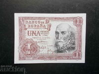 SPANIA, 1 peseta, 1953, UNC
