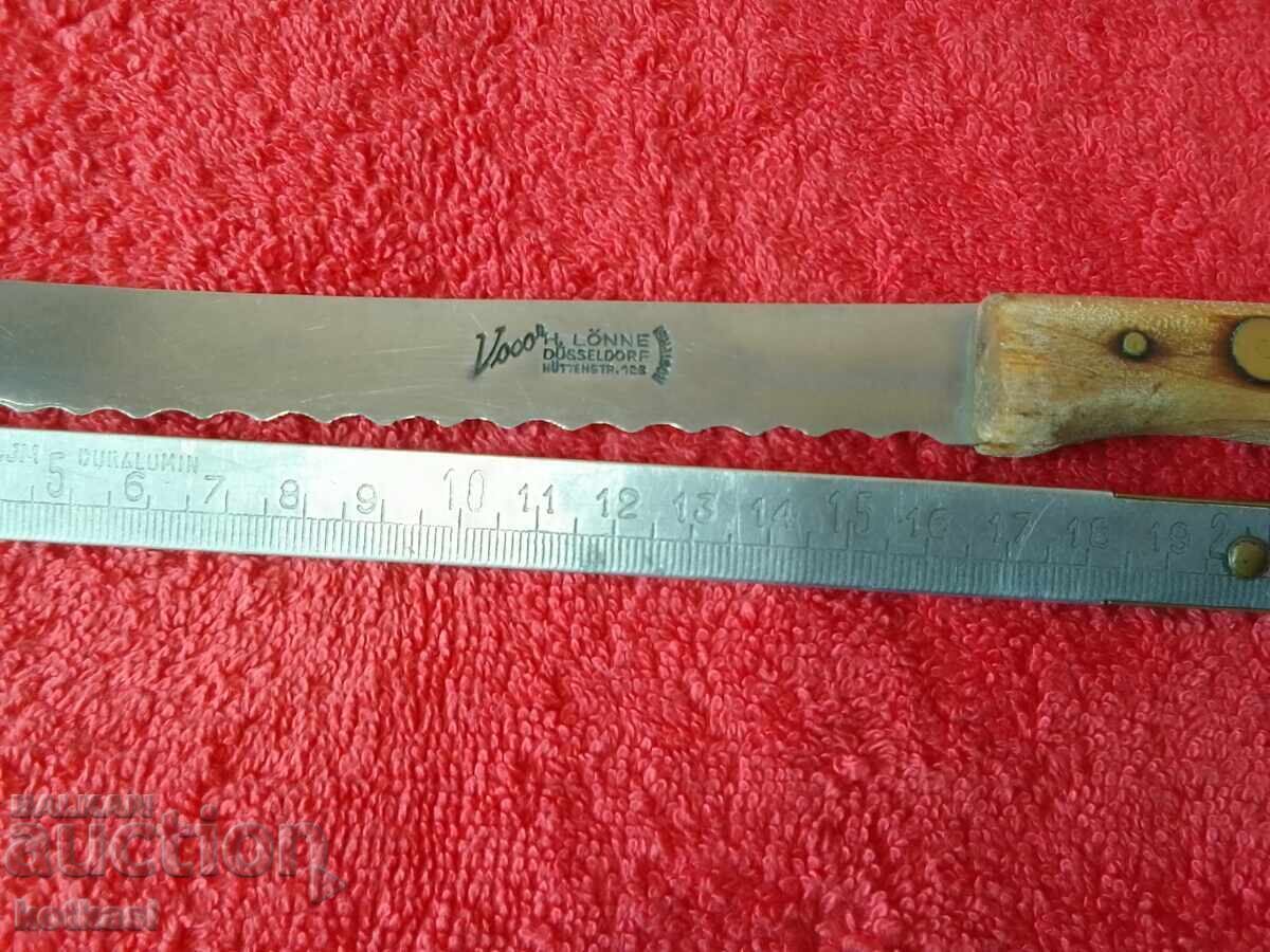 Delivery of Old kitchen knife Germany H.LONNE DUSSELDORF MUTTENSTR.123 Delivery of Old kitchen knife Germany H.LONNE DUSSELDORF MUTTENSTR.123