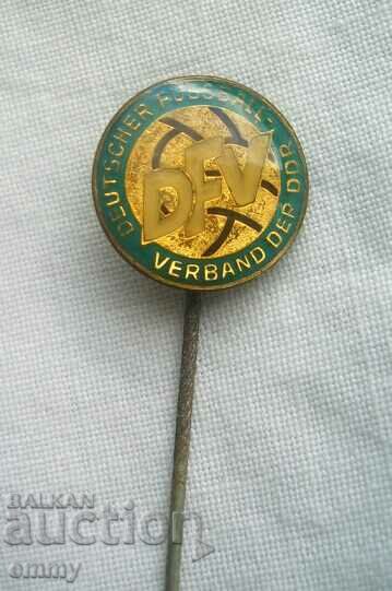 Σήμα DFV - Γερμανική Ποδοσφαιρική Ομοσπονδία, ΛΔΓ με τιμή 3.00 BGN | € 1.53 Σήμα DFV - Γερμανική Ποδοσφαιρική Ομοσπονδία, ΛΔΓ με τιμή 3.00 BGN | € 1.53