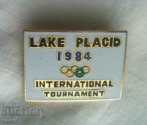 Lake Placid 1984 - International Tournament Badge. Email