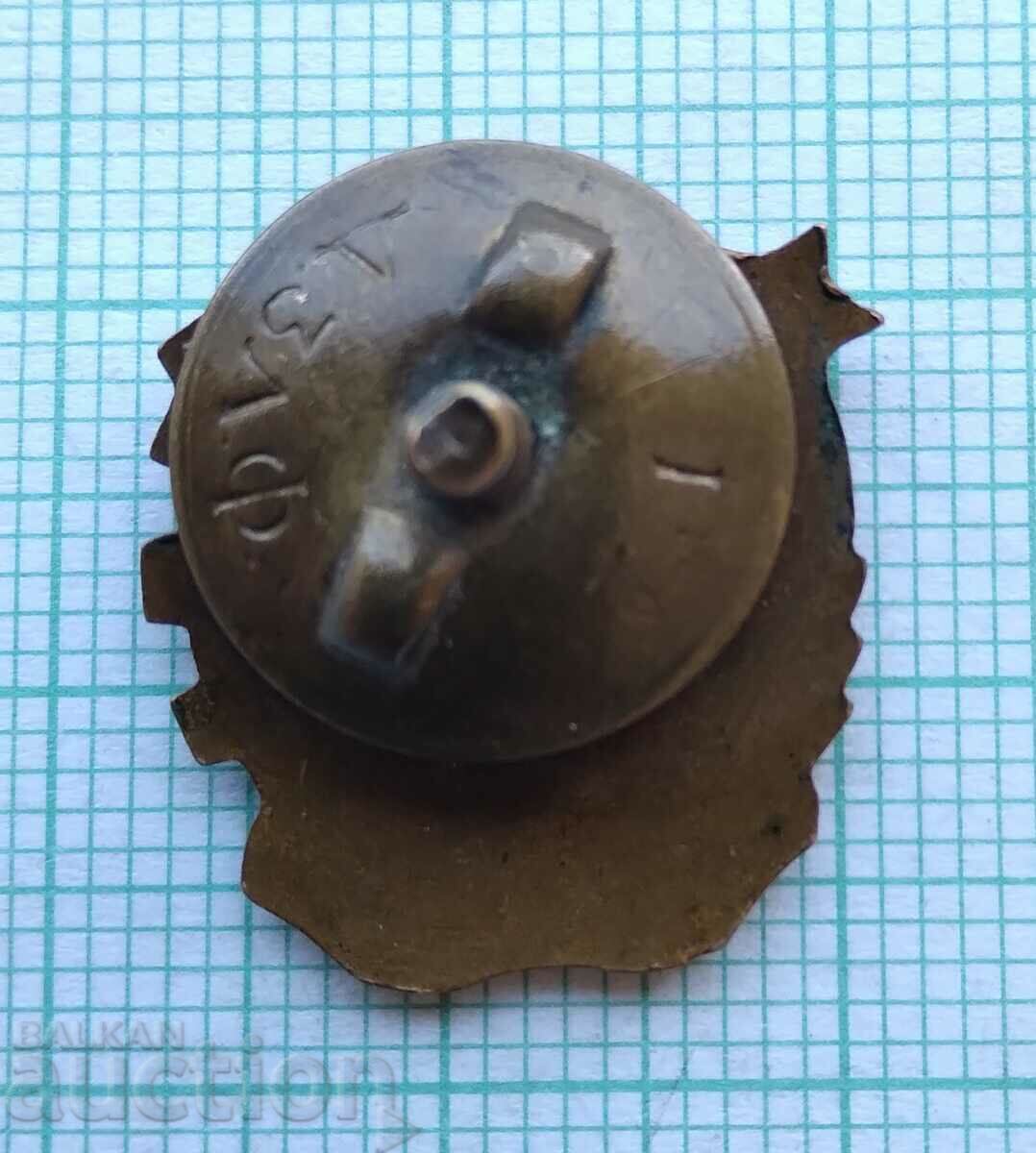 Licitație 15595 SNM Uniunea Națională a Tineretului - șurub email bronz Licitație 15595 SNM Uniunea Națională a Tineretului - șurub email bronz