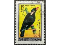 Vietnam 1978 12 xu. Stamped postage stamp. Songbirds