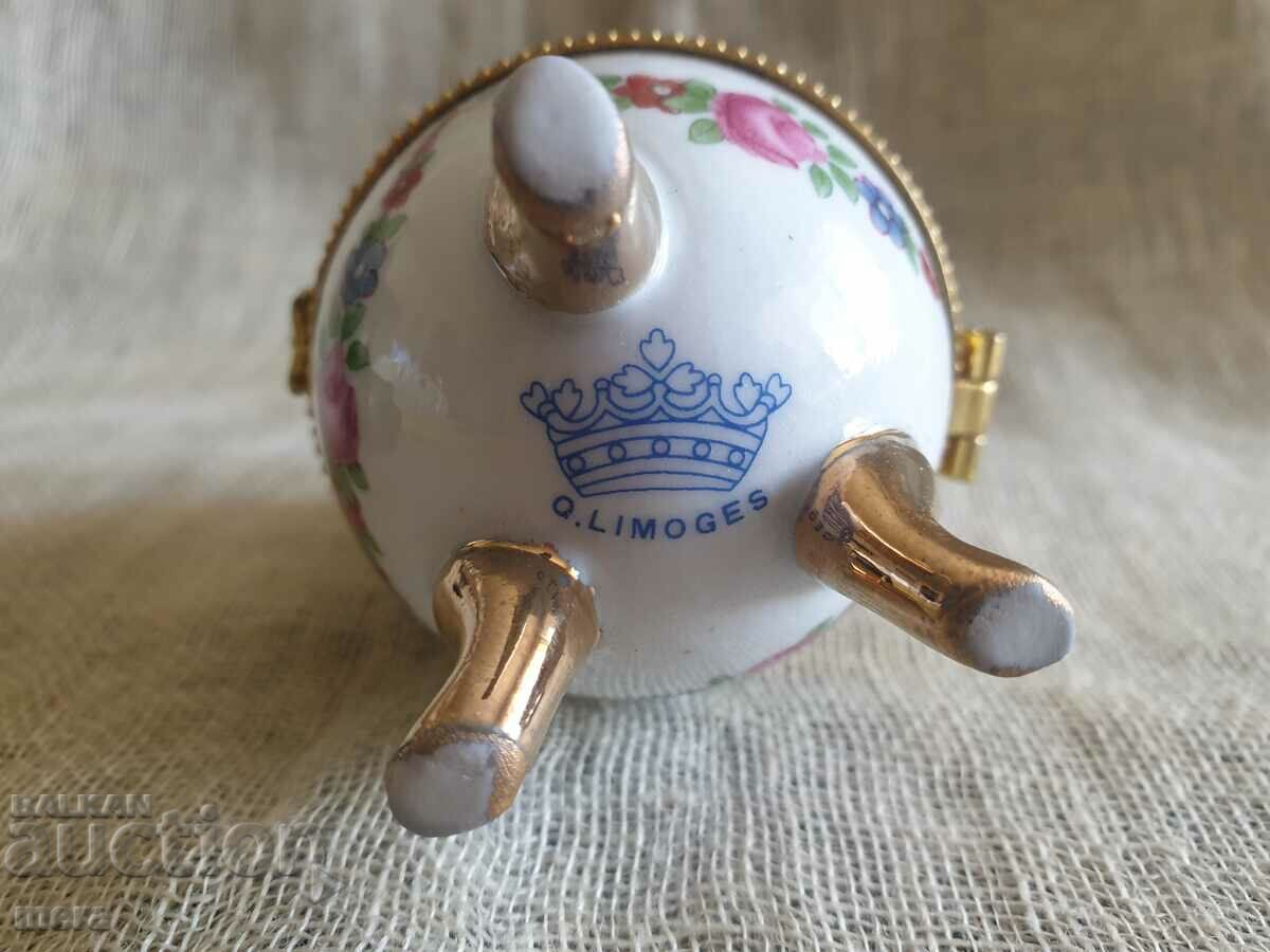 Porcelain jeweler's egg - Q.Limoges - 5 Porcelain jeweler's egg - Q.Limoges - 5