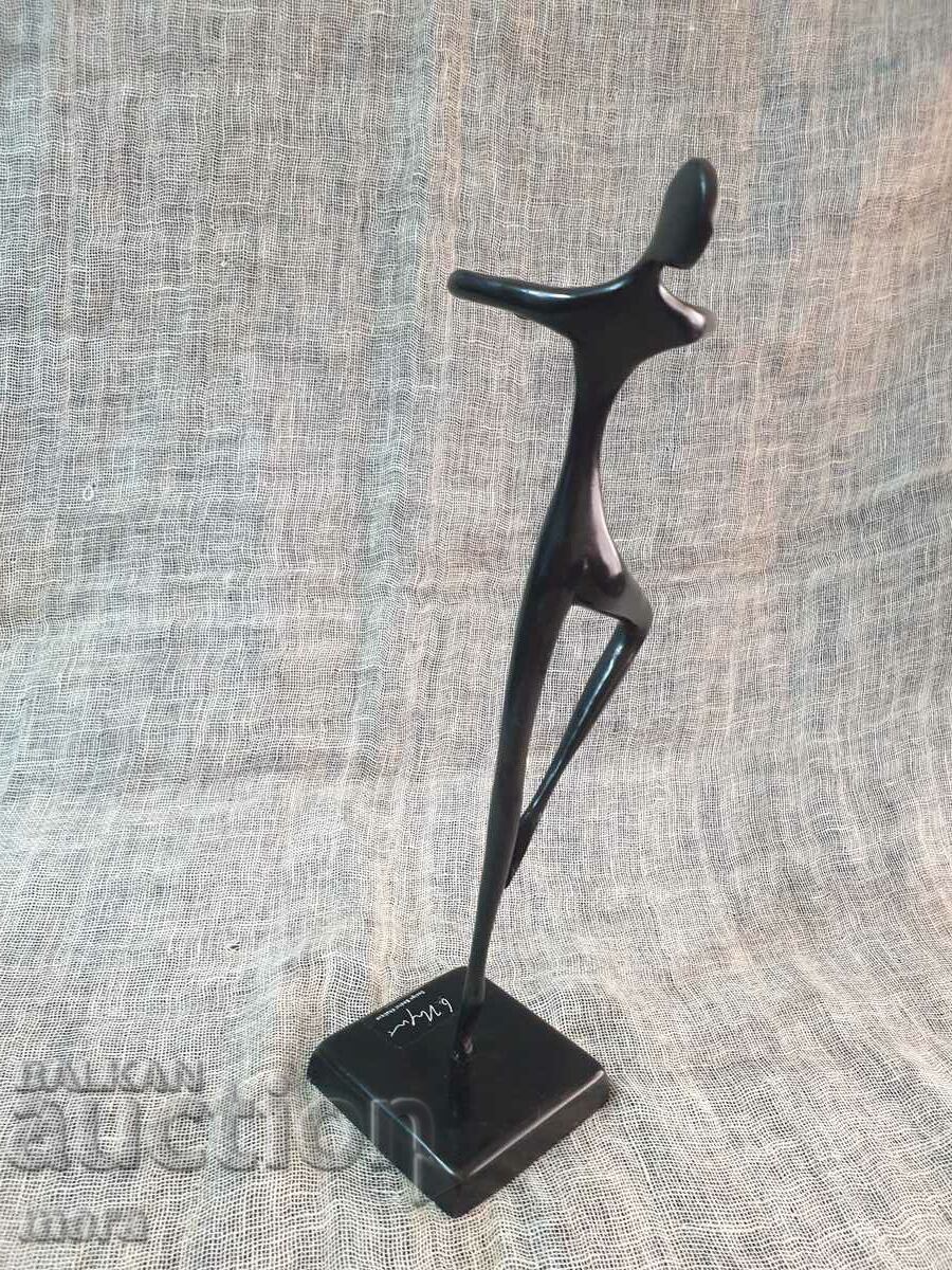 Παράδοση Χάλκινο μεταλλικό γλυπτό συγγραφέα 2