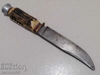 Γερμανικό κυνηγετικό μαχαίρι χωρίς λαβή και λαβή κέρατου