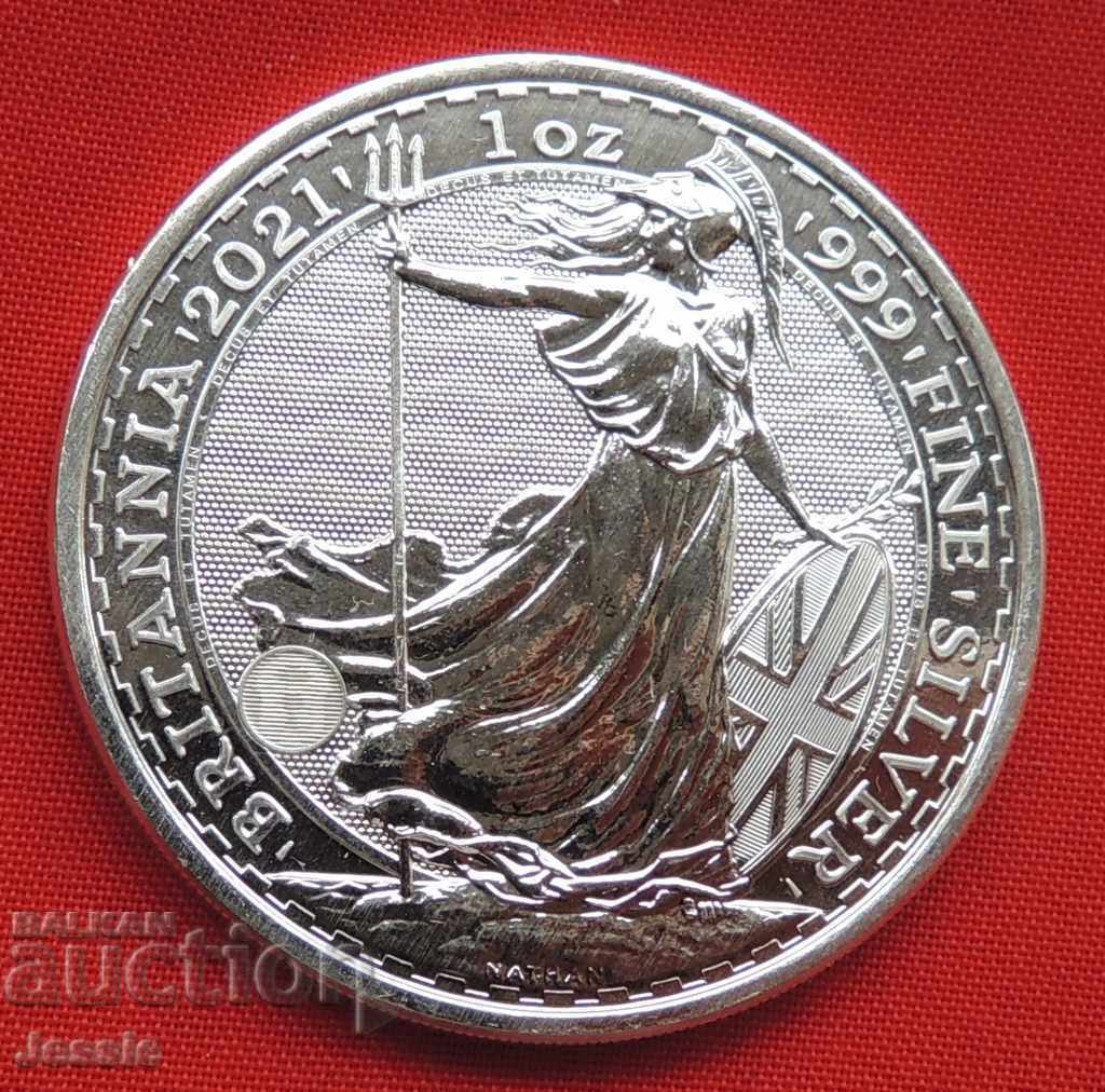 1 Ounce 2021 UK silver