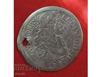 6 Kreuzer Austro-Ungaria 1689 argint - Leopold
