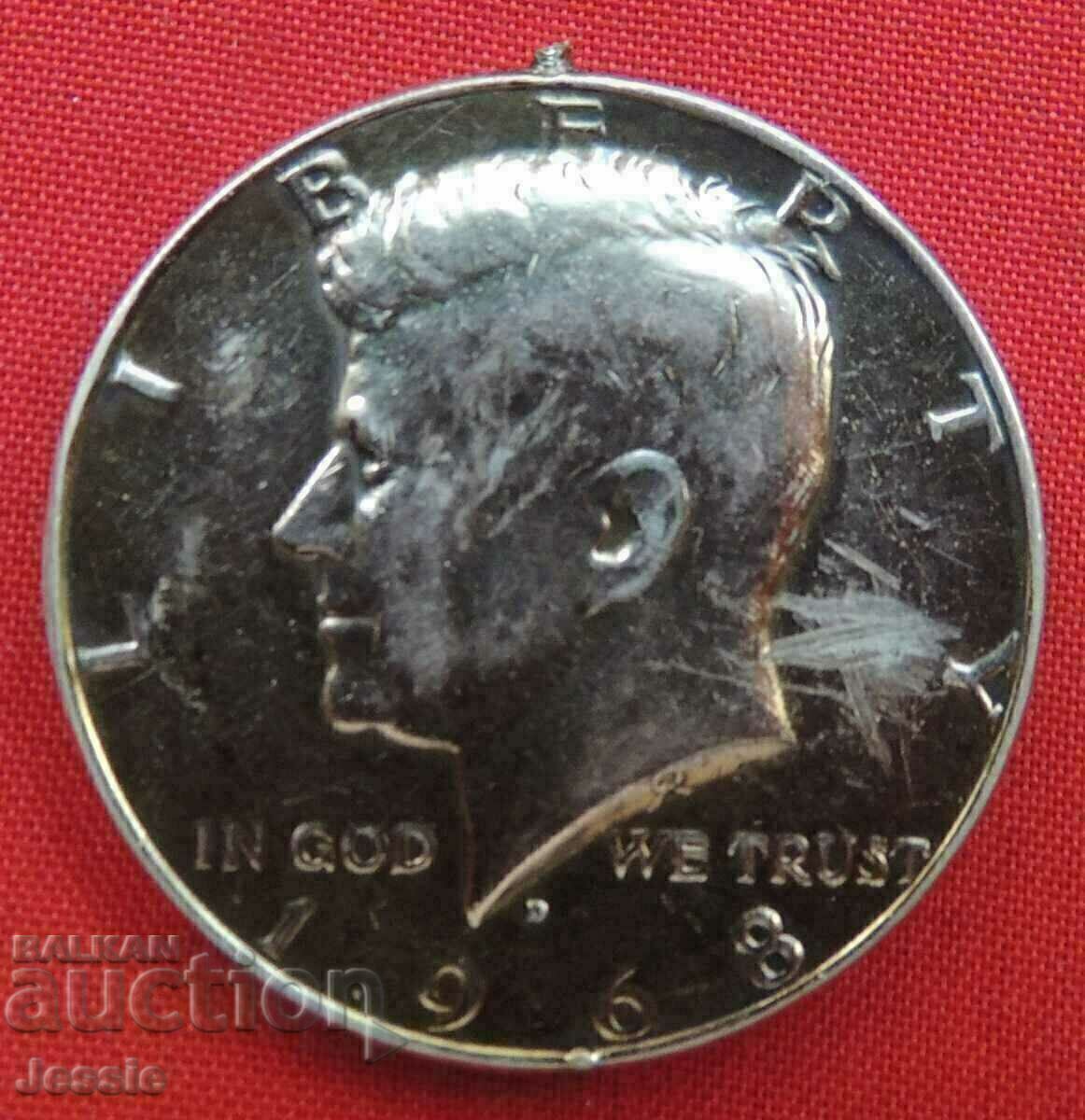 Half Dollar USA 1968 D #2 with price 15.35 BGN | € 7.85 Half Dollar USA 1968 D #2 with price 15.35 BGN | € 7.85