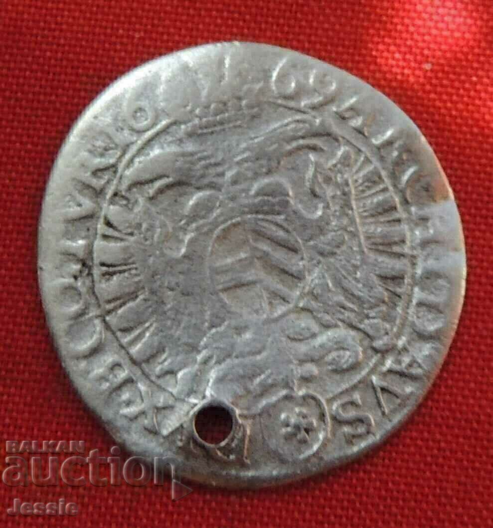 3 Kreuzer Austro-Ungaria 1669 argint - Leopold cu preț € 7.13 | 13.95 BGN