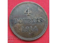 4 Doubles 1914 H Guernsey