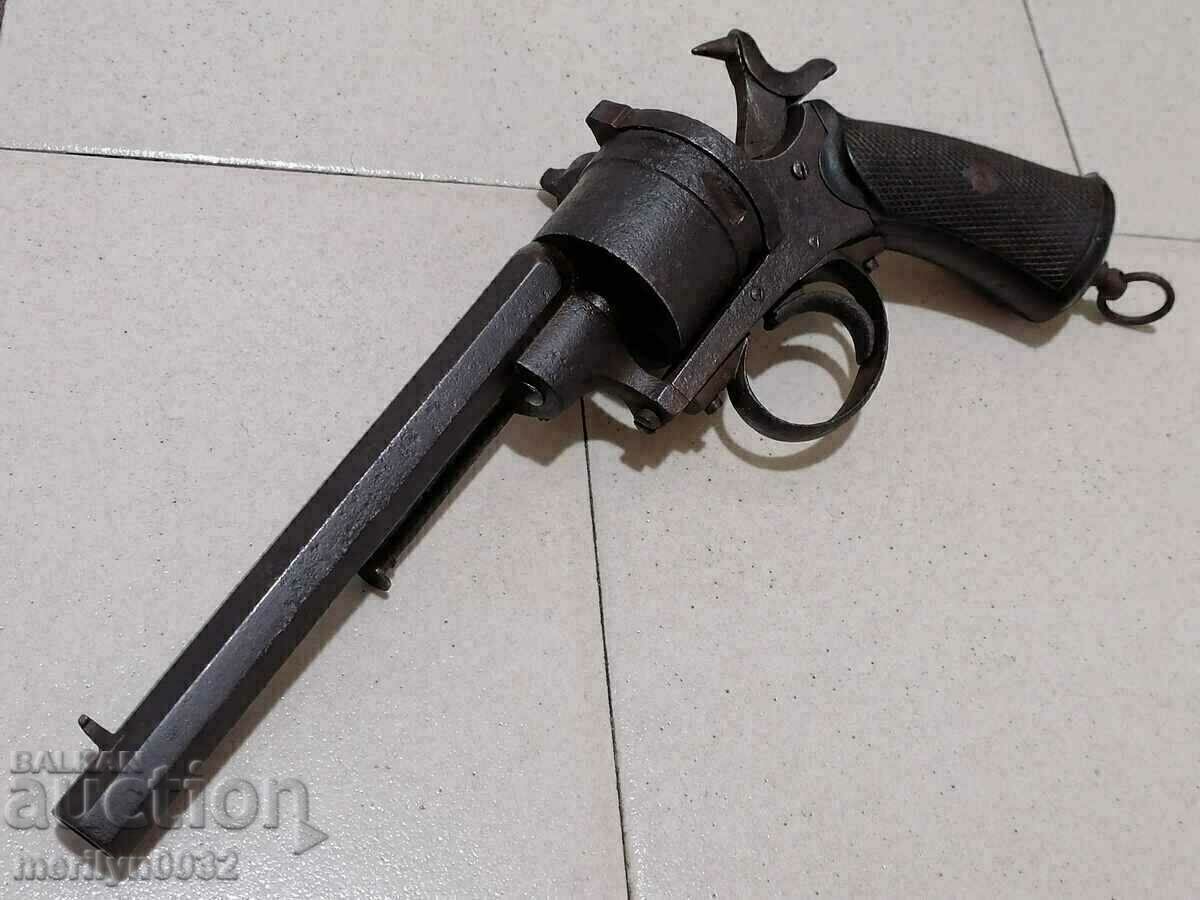 Револвер Лефуше централен бой 1871г 11мм находка от таван