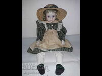 OLD DOLL. GLASS EYES