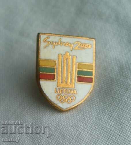 Badge Olympic Games Sydney 2000 - Lithuania, Olympic Committee with price 10.00 BGN | € 5.11 Badge Olympic Games Sydney 2000 - Lithuania, Olympic Committee with price 10.00 BGN | € 5.11