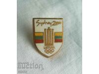 Badge Olympic Games Sydney 2000 - Lithuania, Olympic Committee