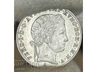 3 Kreuzer 1840 Austria, die cracked