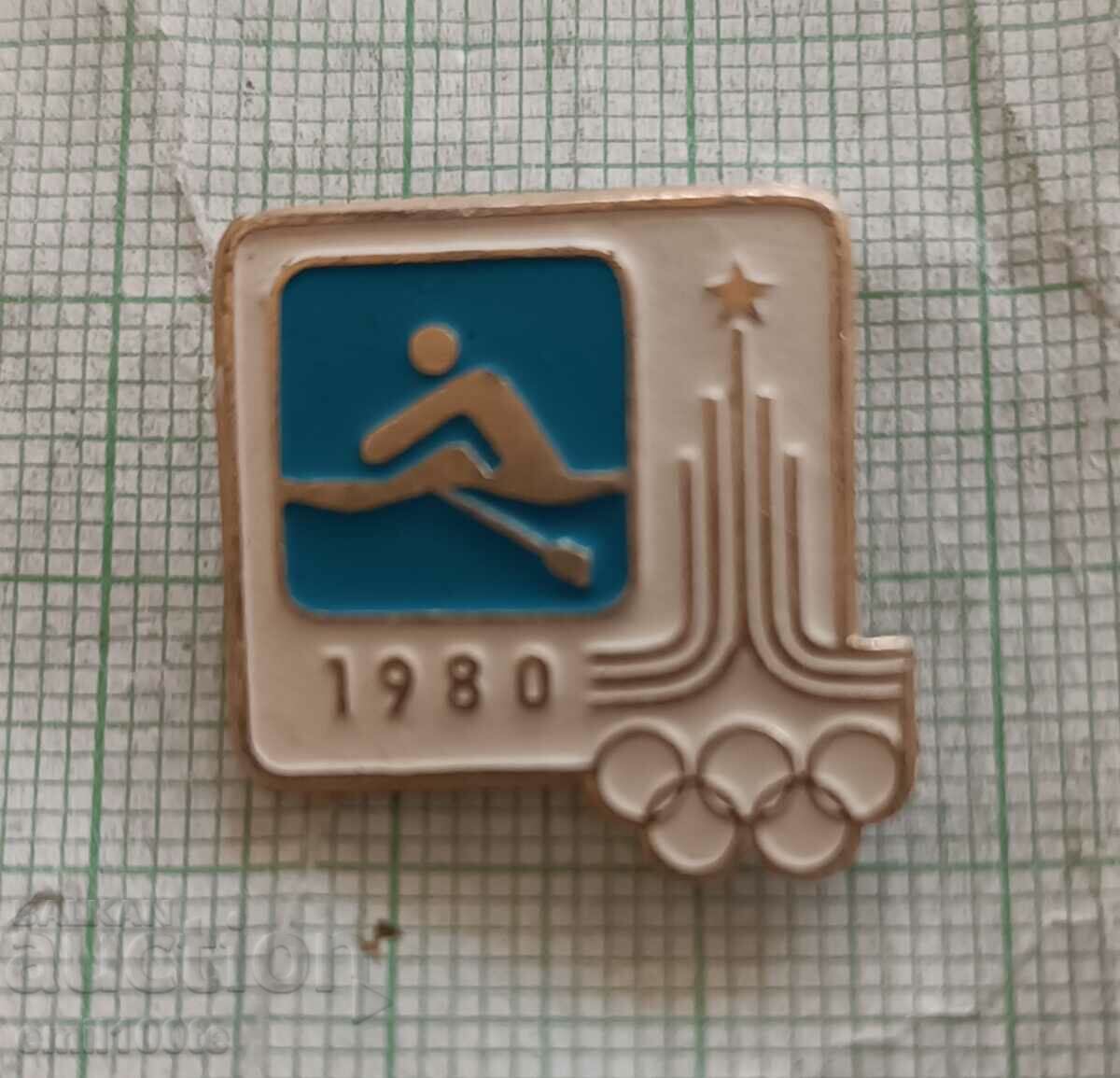 Badge - Olympics Moscow 80 rowing