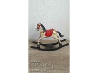 Old wooden toy horse