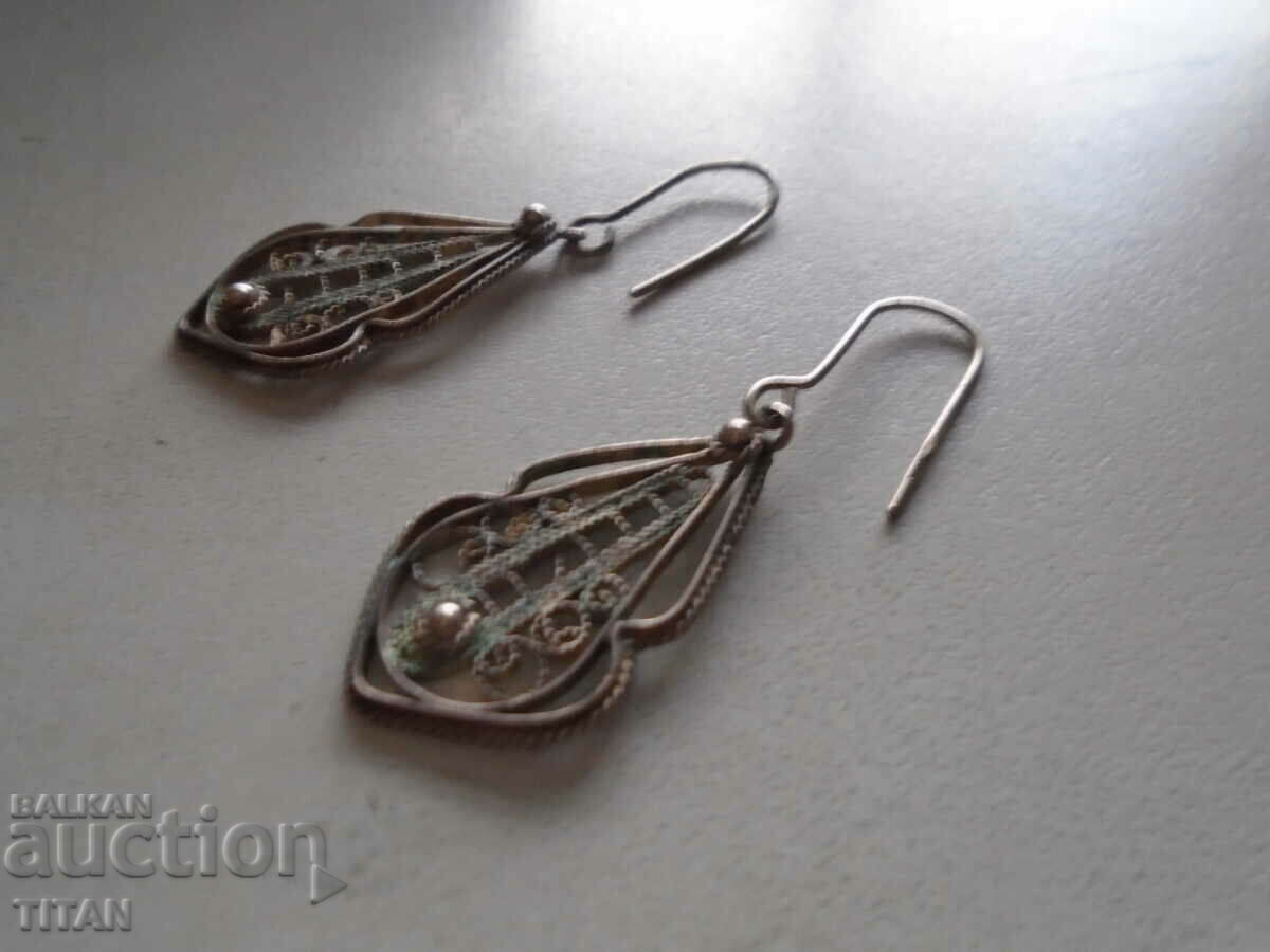 stylish silver earrings /filigree/