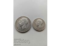 2 сребърни монети 1934г. 50 и 100лв