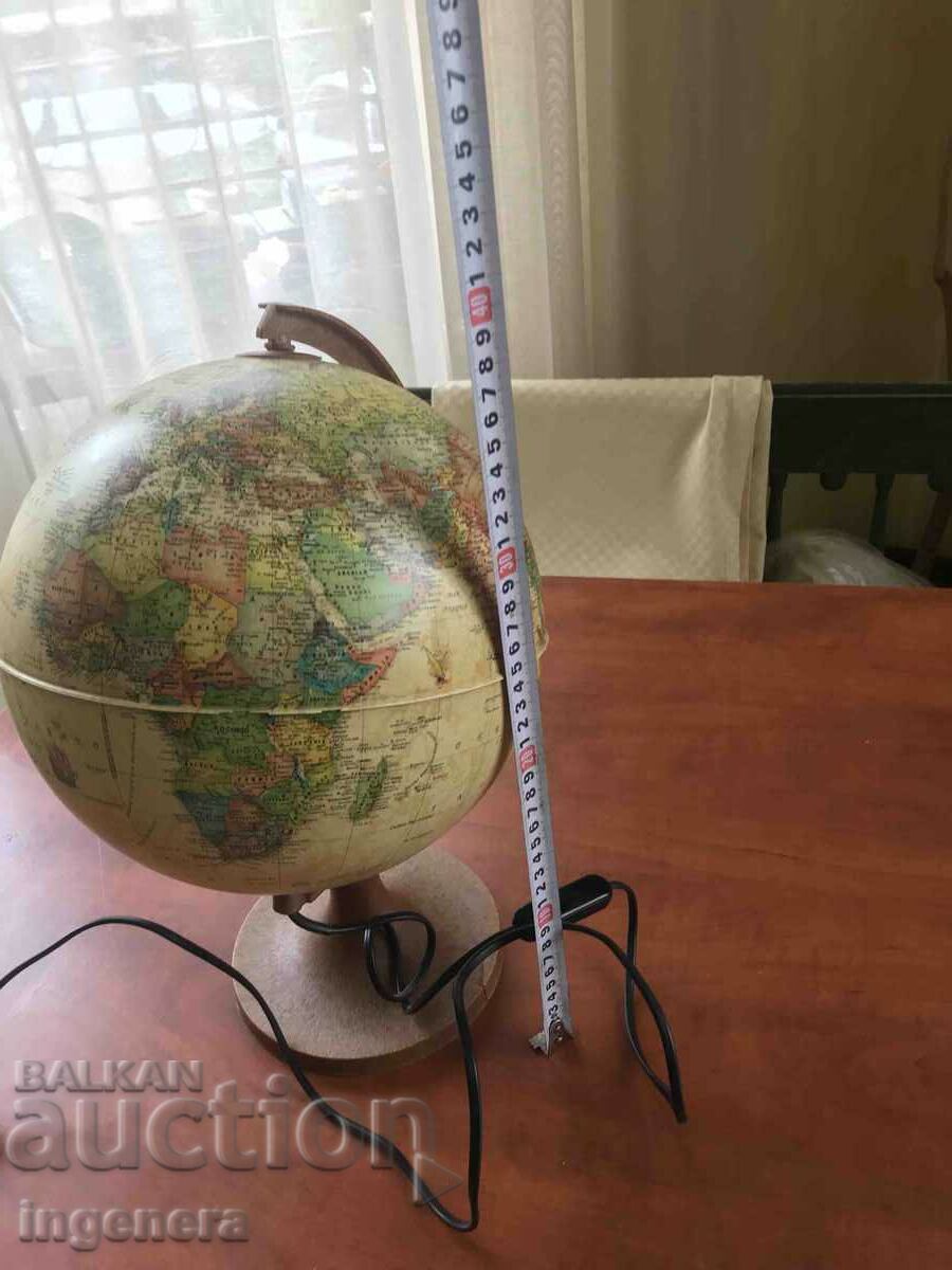 GEOGRAPHIC GLOBE NIGHT LAMP-F 250 MM with price 87.00 BGN | € 44.48 GEOGRAPHIC GLOBE NIGHT LAMP-F 250 MM with price 87.00 BGN | € 44.48