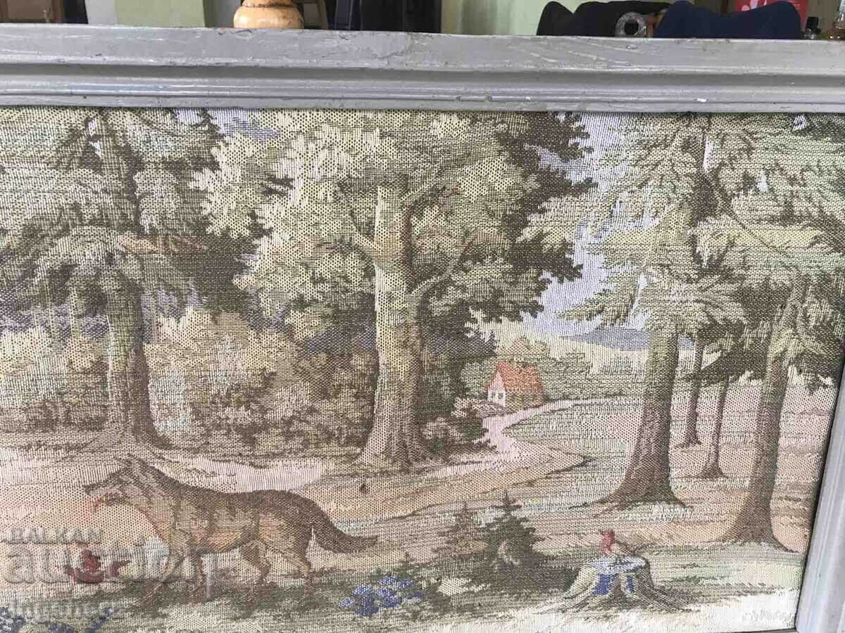 CANVAS WOVEN CARPET FROM THE EARLY SOCIETY - 1310 X 530 MM. FRAME - 6 CANVAS WOVEN CARPET FROM THE EARLY SOCIETY - 1310 X 530 MM. FRAME - 6