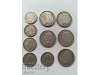 10бр. Царски монети сребро 1930г.