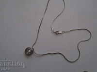 designer delicate pendant, necklace, 45 cm.