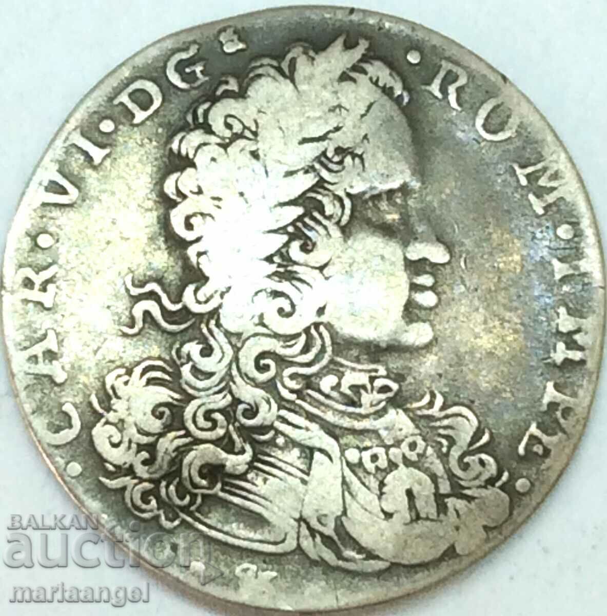 Неапол 1715 Тари 20 грана Италия имп. Карл VI Испански