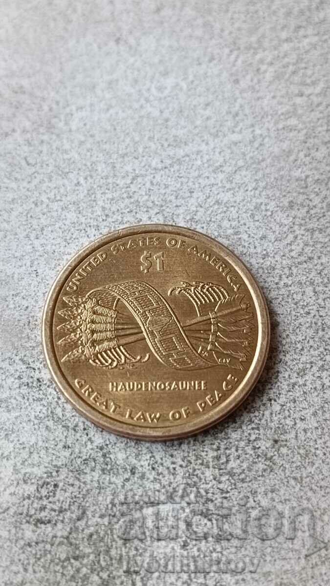 US $1 2010 D Belt of Hiawatha