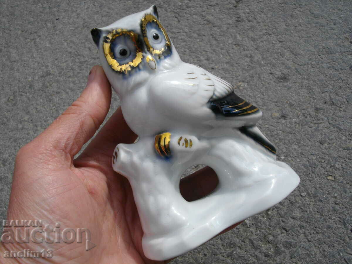 OLD PORCELAIN OWL MARKED - 6 OLD PORCELAIN OWL MARKED - 6