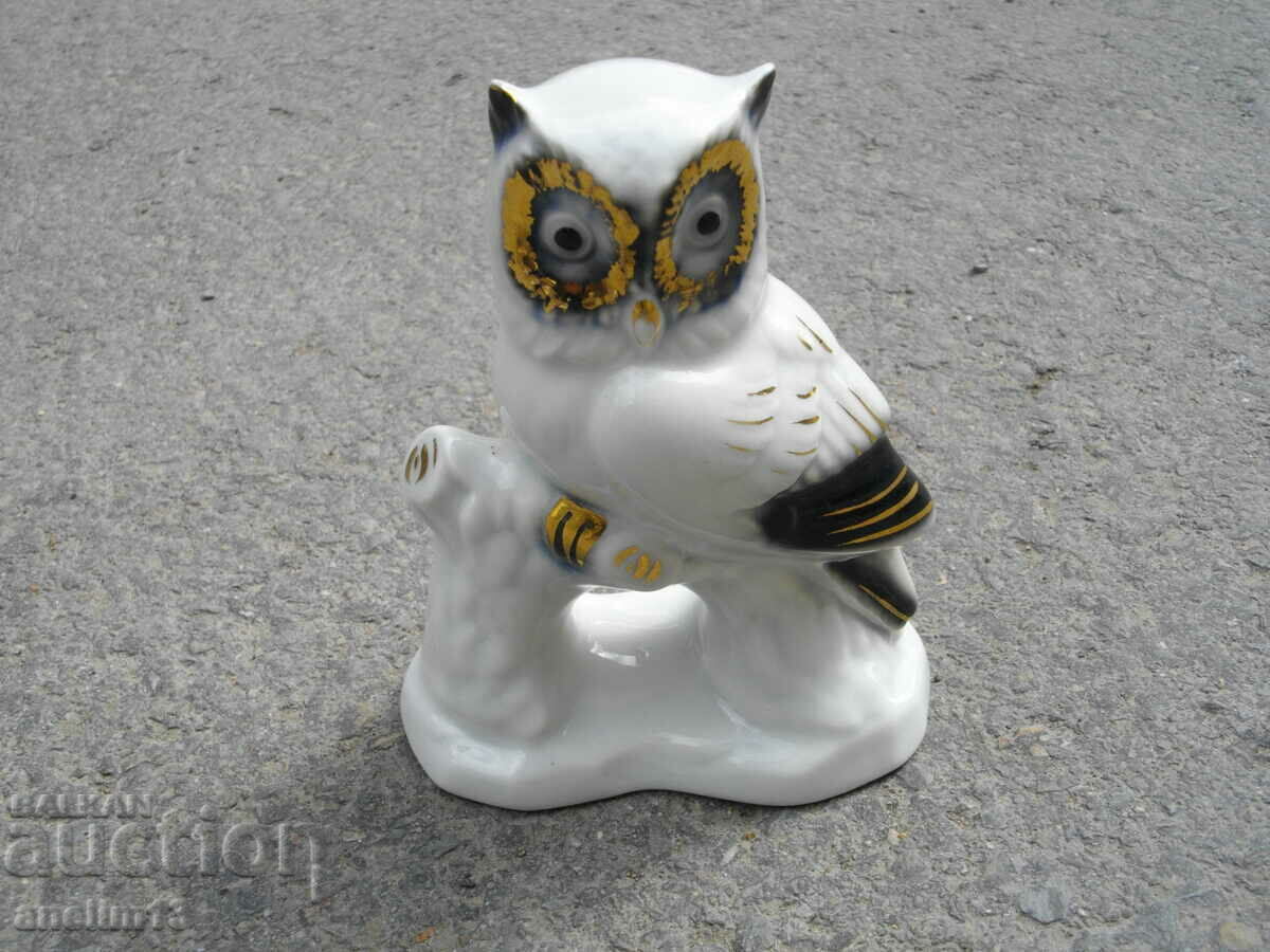 OLD PORCELAIN OWL MARKED OLD PORCELAIN OWL MARKED