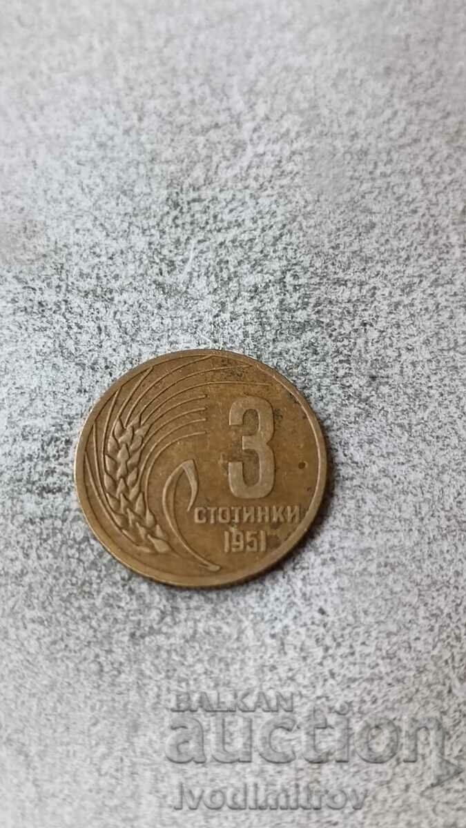 3 cents 1951
