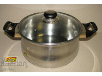 Pot 26 cm stainless Happy lady bakel. handles preserved
