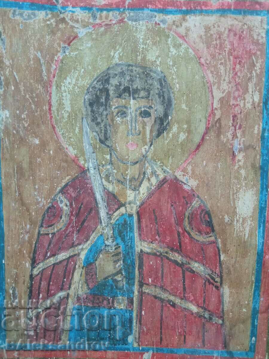 Old painted home icon with price 132.00 BGN | € 67.49