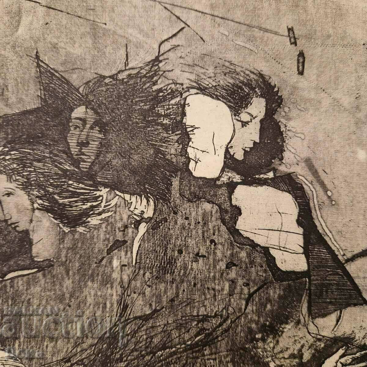 Мария Владова графика 1986г. - 7