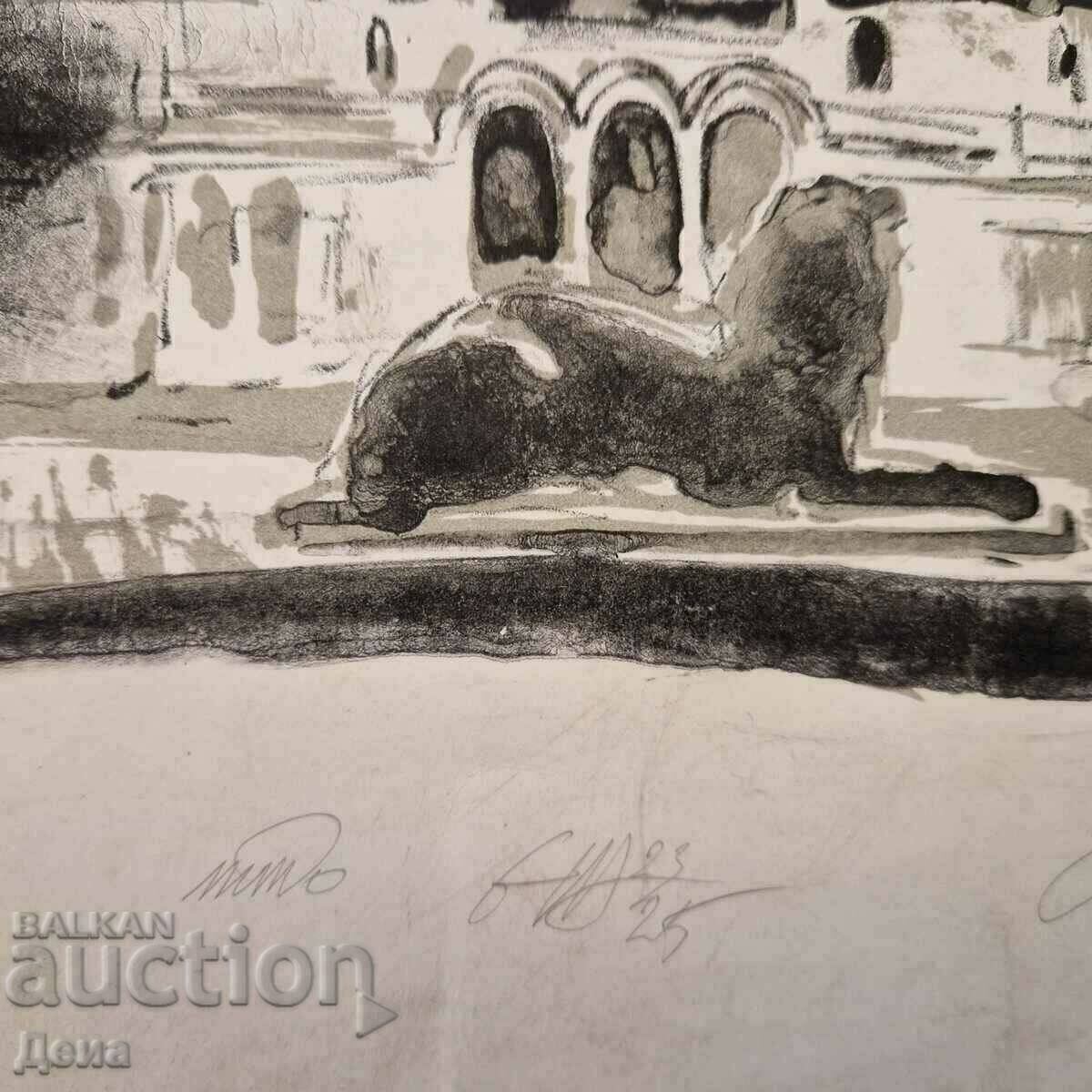 Auction Emilian Stankev graphics 1988. Auction Emilian Stankev graphics 1988.