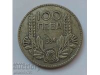 100 лева сребро България 1934 -  сребърна монета #99