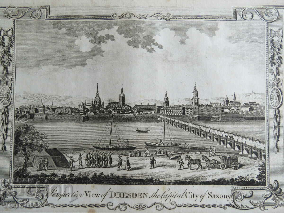 1782 - ENGRAVING - DRESDEN, SAXONY - ORIGINAL with price 59.99 BGN | € 30.67 1782 - ENGRAVING - DRESDEN, SAXONY - ORIGINAL with price 59.99 BGN | € 30.67