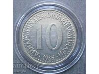 10 dinari 1986