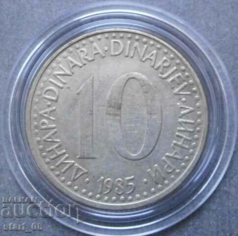 10 dinari 1985