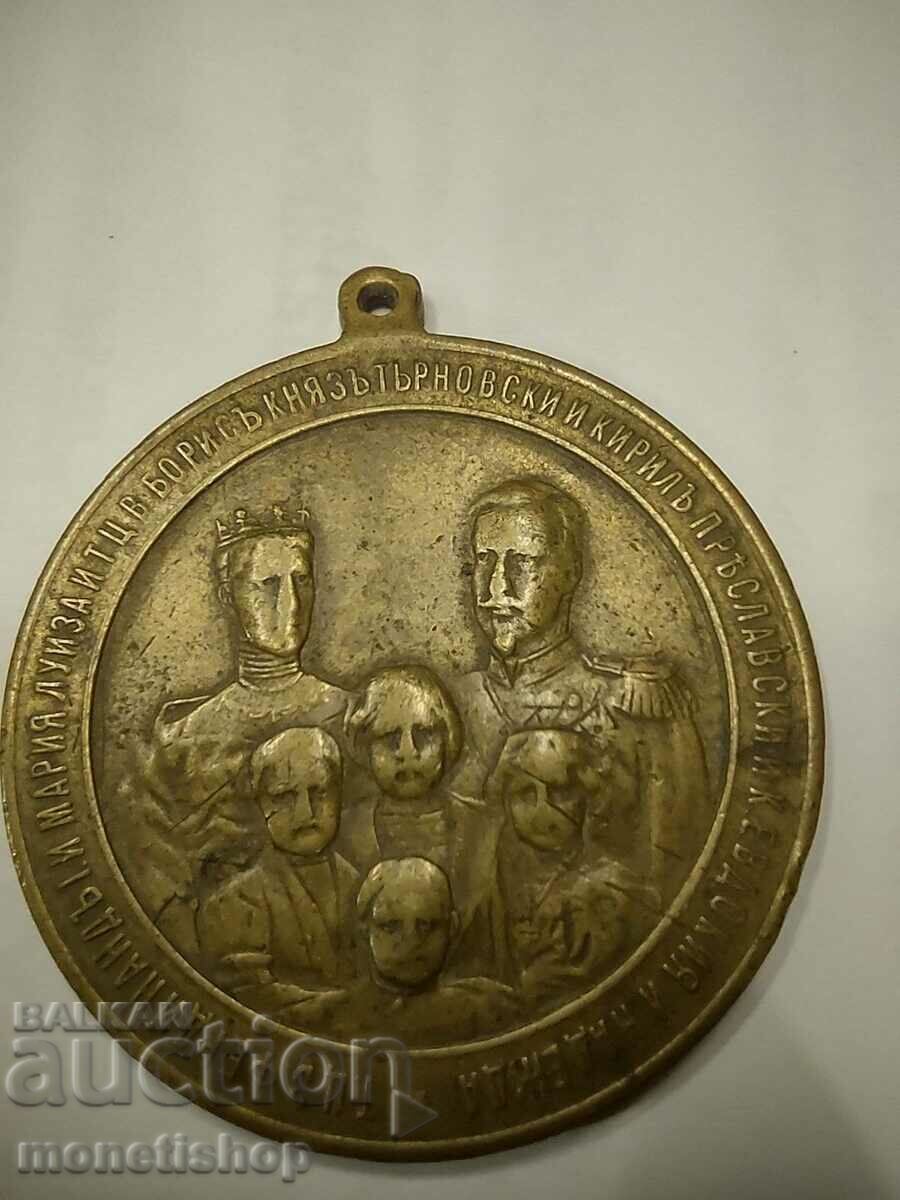 Medalie comemorativă pentru moartea Prințesei Maria Louisa-1899.
