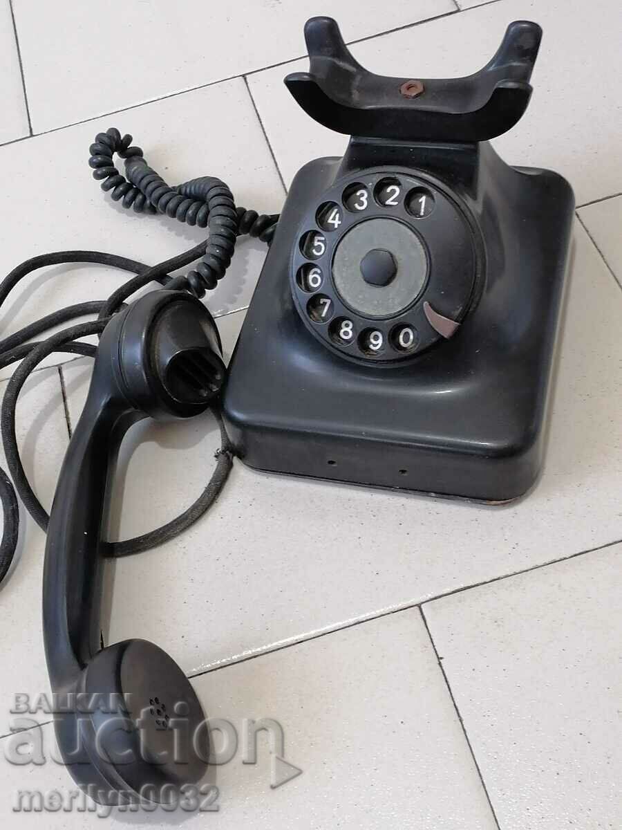 Auction German telephone set Siemens telephone with plug 1940s WW2 Auction German telephone set Siemens telephone with plug 1940s WW2