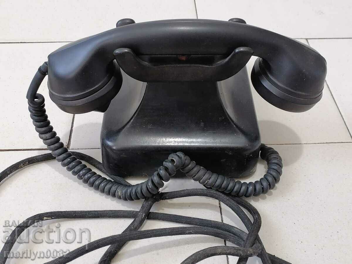 Delivery of German telephone set Siemens telephone with plug 1940s WW2 Delivery of German telephone set Siemens telephone with plug 1940s WW2