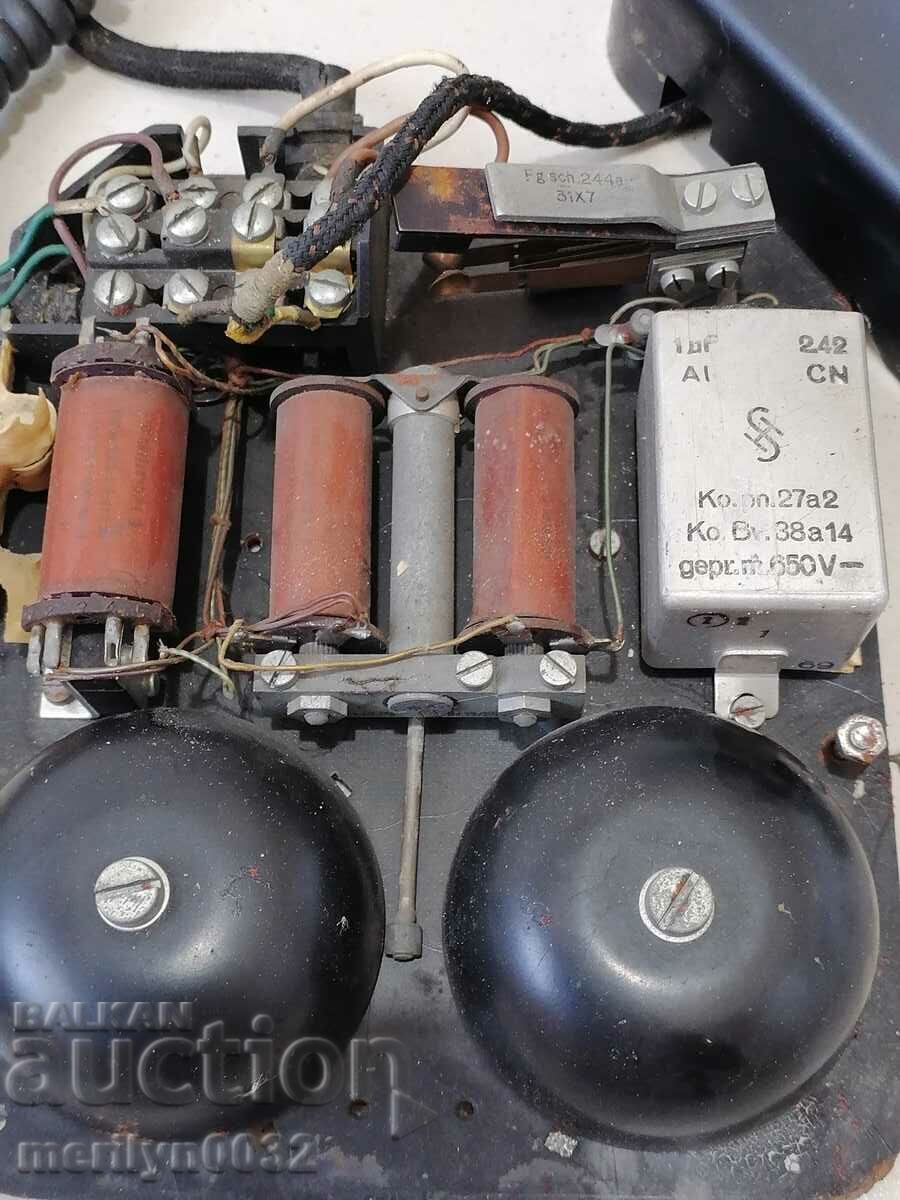 Set telefonic german Telefon cu priză Siemens din anii 1940 al doilea război mondial - 7