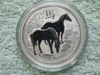 1/2 oz -LUNAR-2014 SILVER AUSTRALIA Year of the HORSE