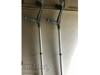 Two crutches / Canadian / for adults.