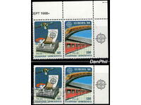 Greece 1988 Europe CEPT A+C (**) clean pairs with logo