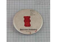 BRITISH AIRWAYS AIRLINE ADVERTISING BADGE