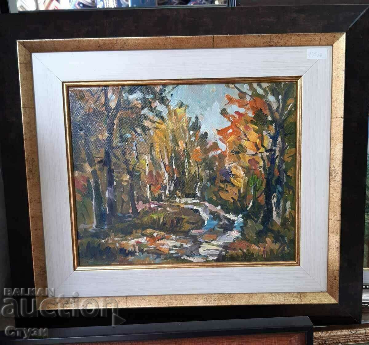 Author's painting "Forest landscape", oil, 22x27 cm