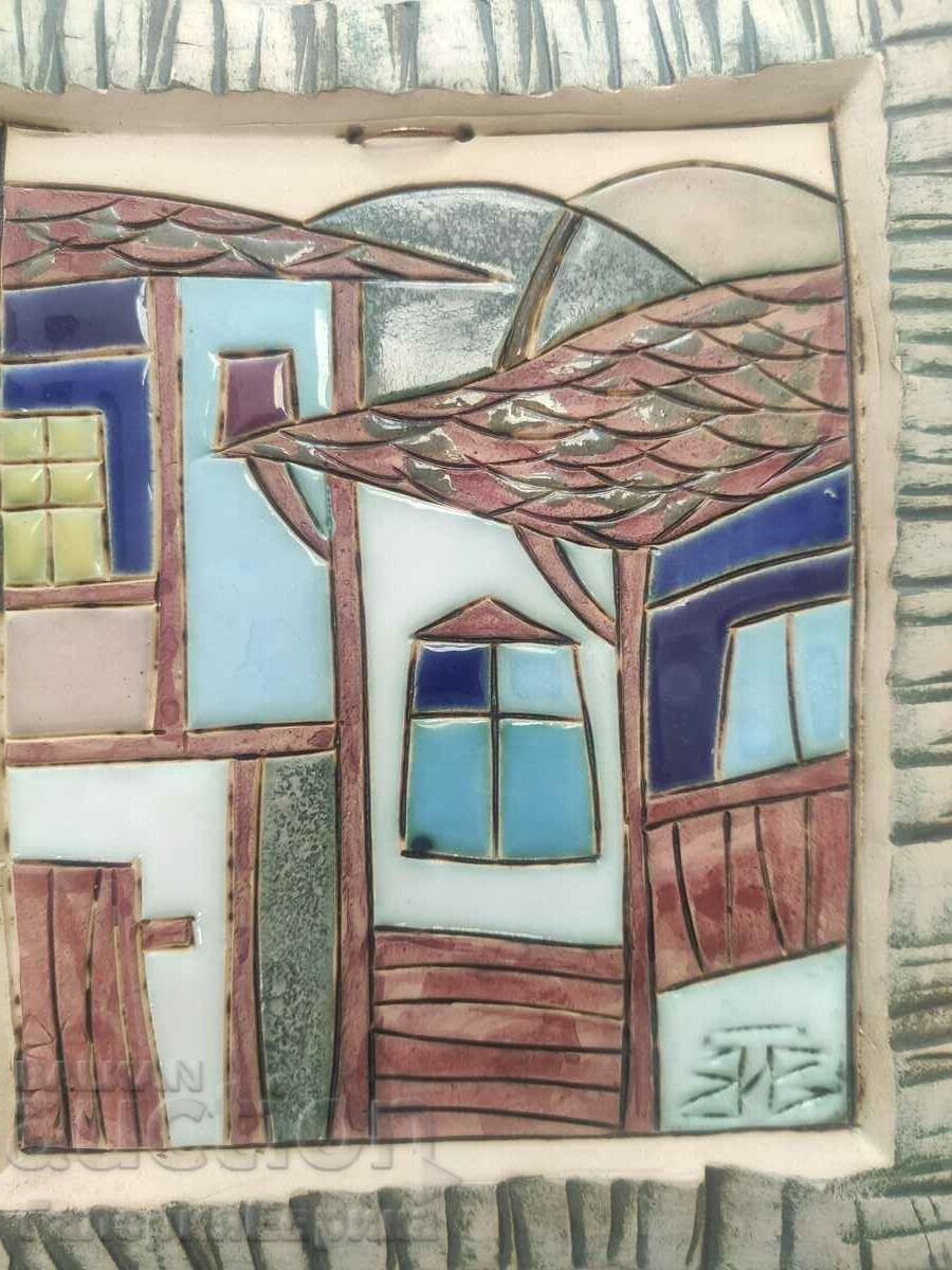 Hand painted ceramic and enamel painting with price 29.00 BGN | € 14.83 Hand painted ceramic and enamel painting with price 29.00 BGN | € 14.83